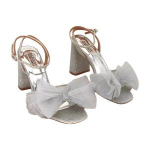 Badgley Mischka Women's Silver Heeled Sandals